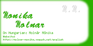 monika molnar business card