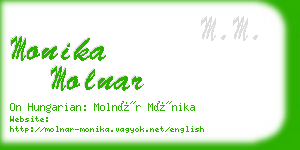 monika molnar business card